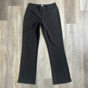 Studio 1940 Black Pinstripe Straight Leg Pants